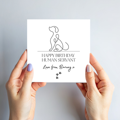 Birthday Card from the Dog - C509