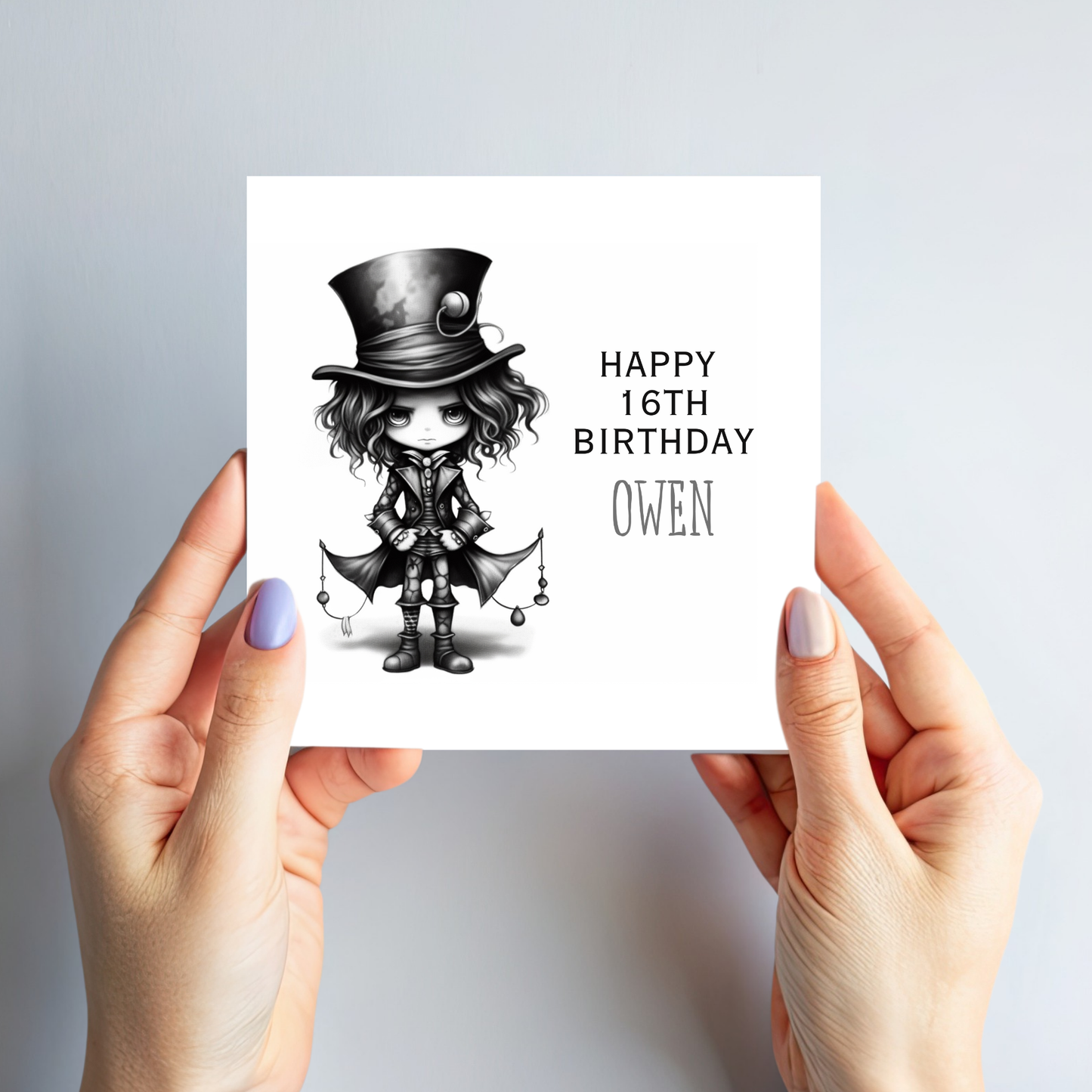 Creepy Cute Boy Art - C638