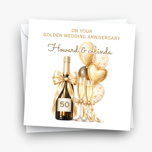 Golden Wedding Anniversary Card - C874