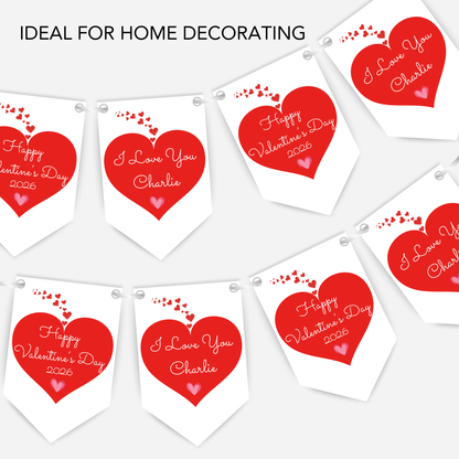 Valentine's Day Heart Bunting - S186V