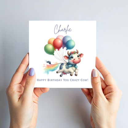 Crazy Cow! Birthday Card - C560