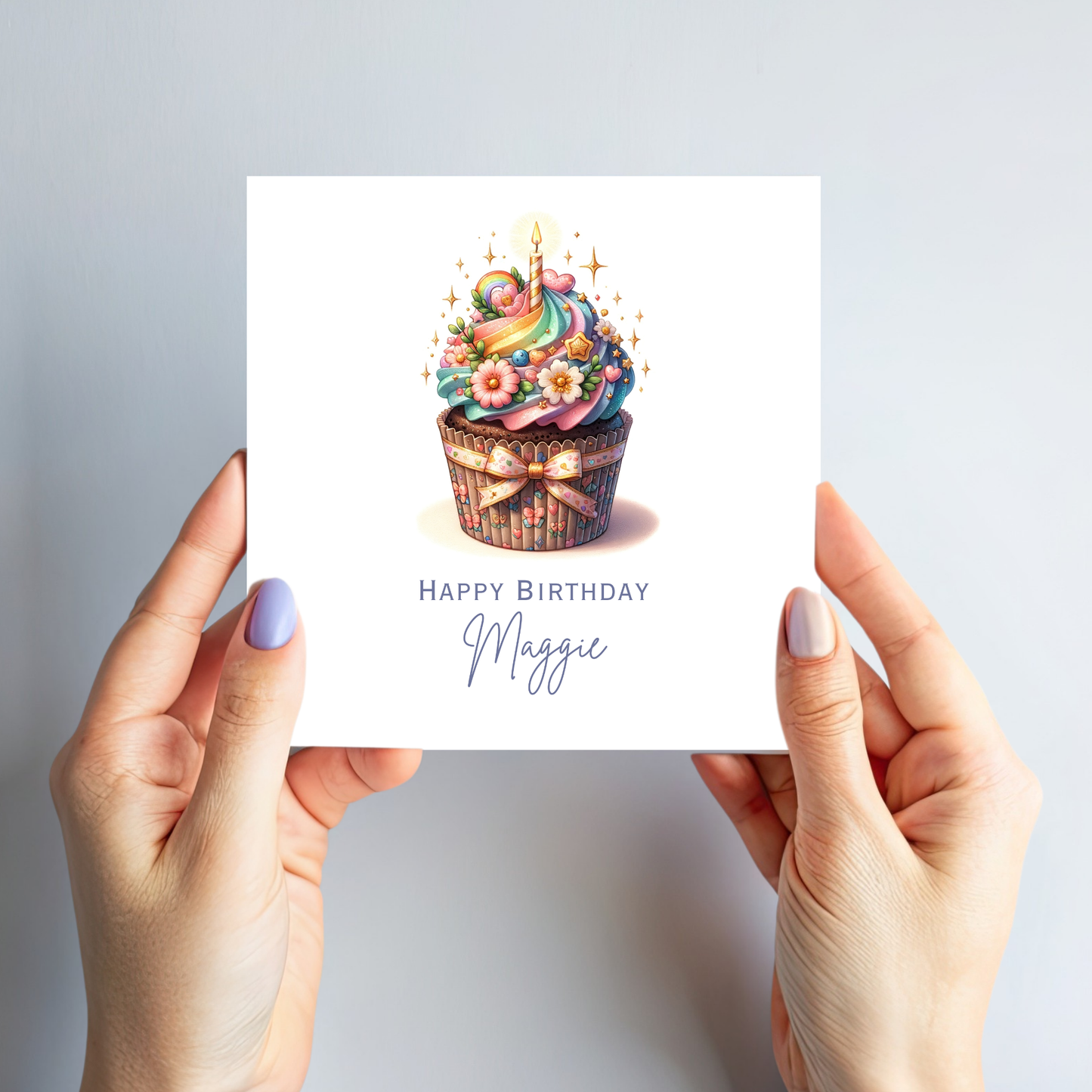 Cute Cupcake Birthday Card - C592