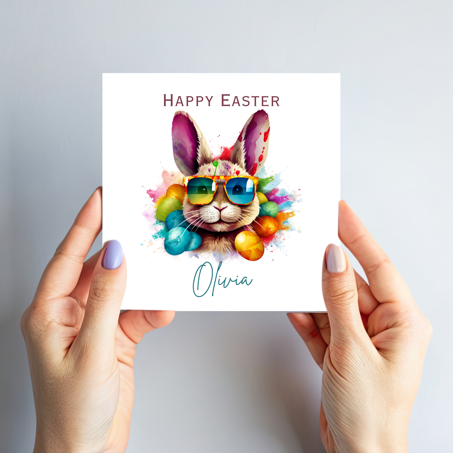 Easter Card With A Cool Modern Design - C818
