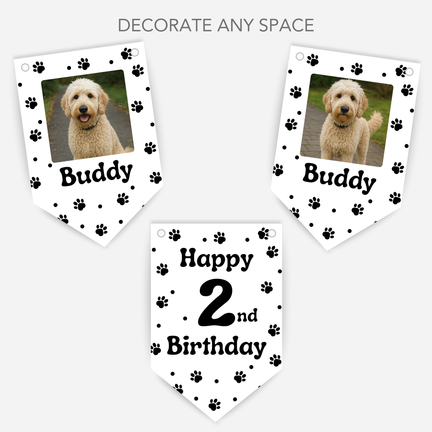 Dog Birthday Photo Bunting - B178