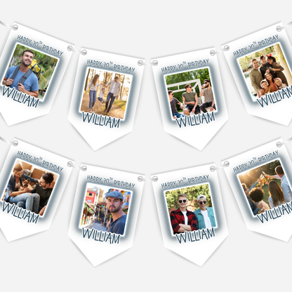 Birthday Party Photo Bunting - B302