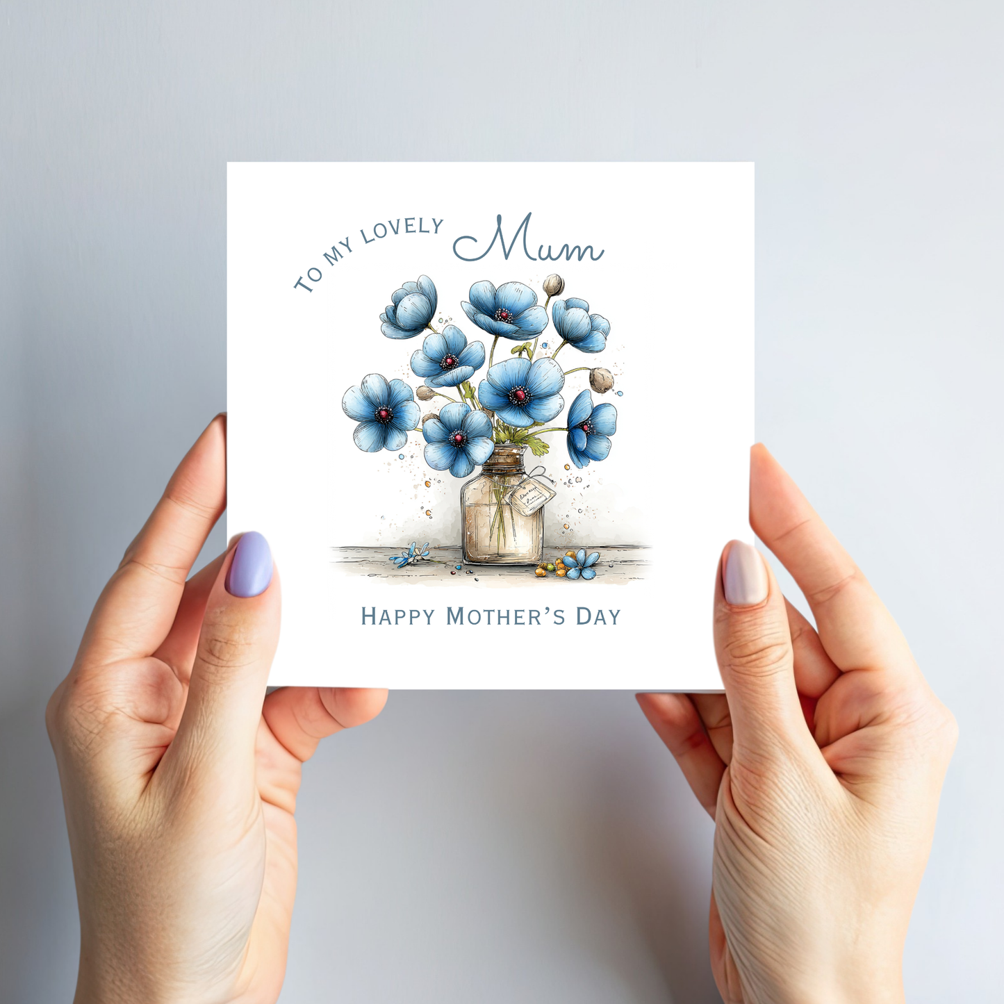 Mother's Day Card - Modern Flower Design - C742