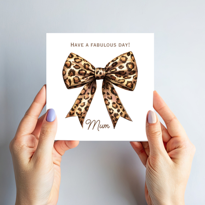 Mother's Day Card - Modern Bow Design - C746