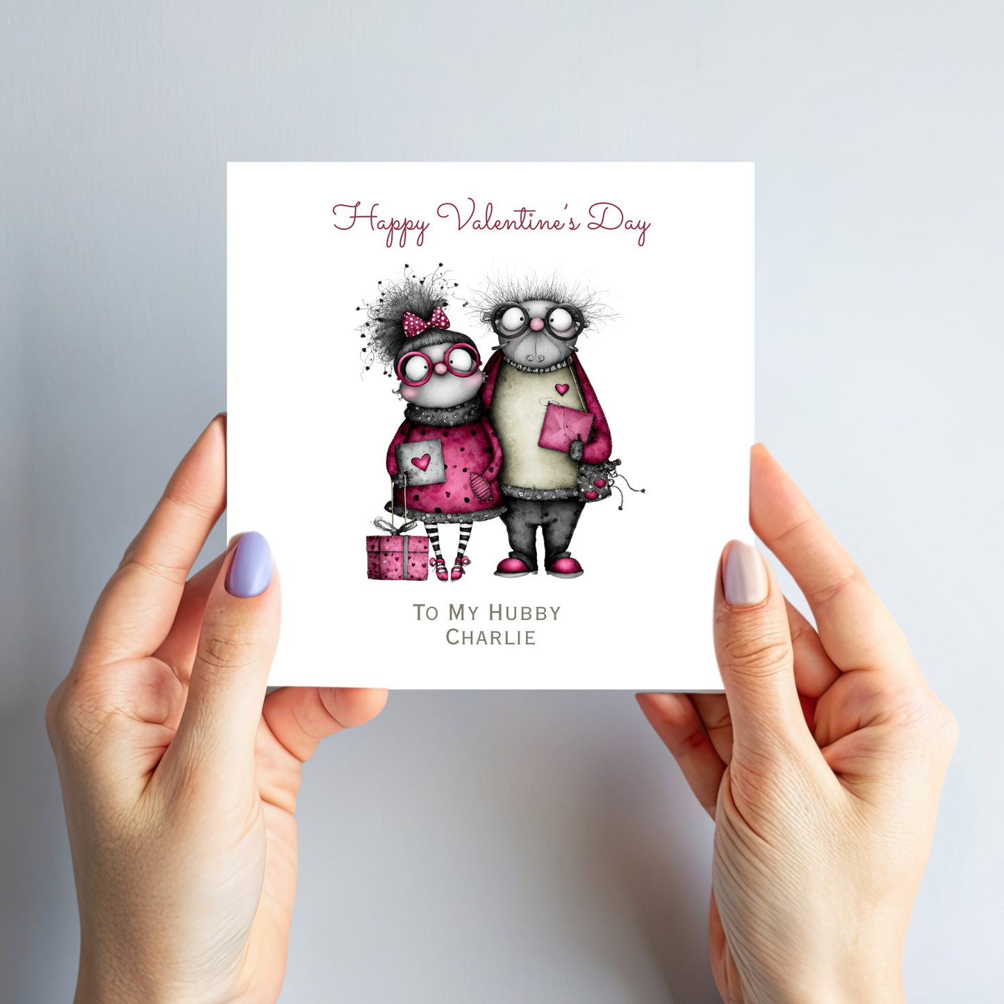 Valentine’s Day Quirky Couple Card  - C708