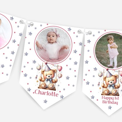 Personalised Any Age Photo Bunting - B192