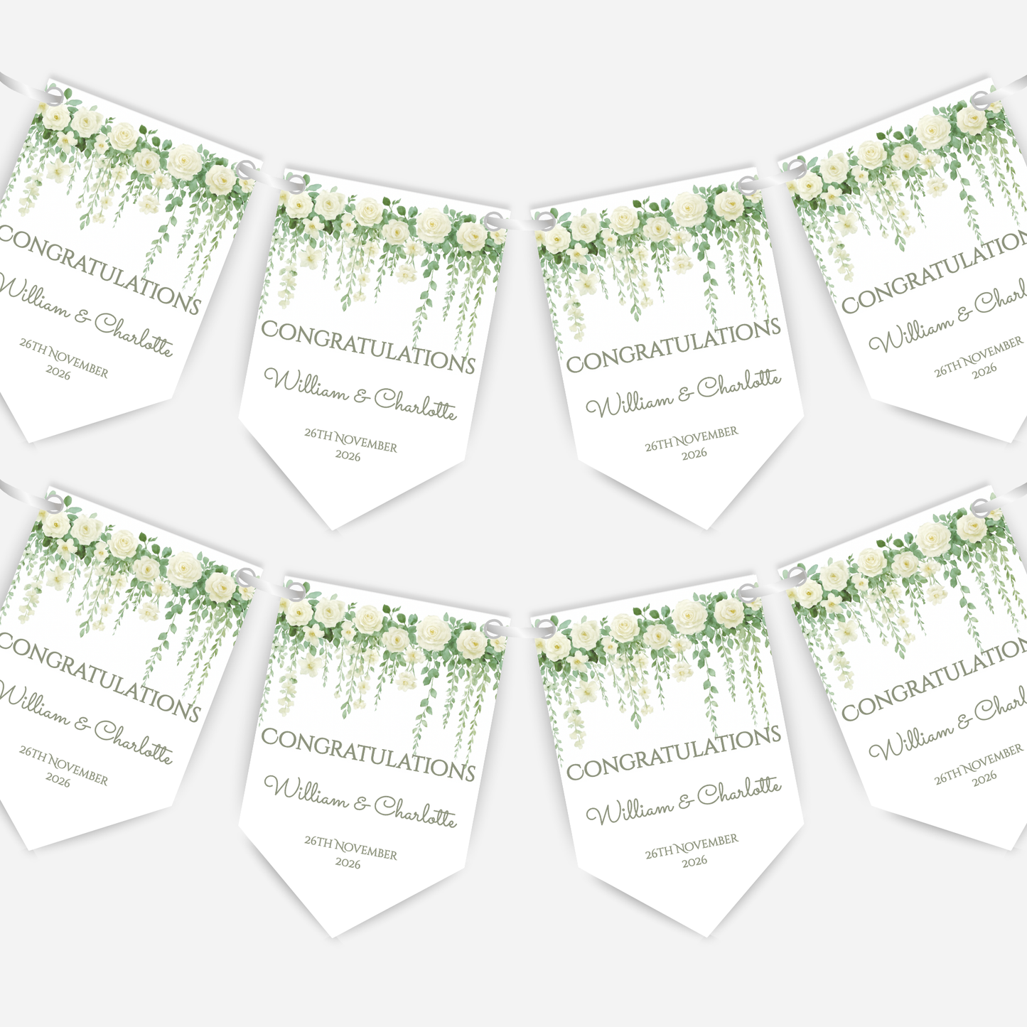 Engagement or Wedding Bunting - B287
