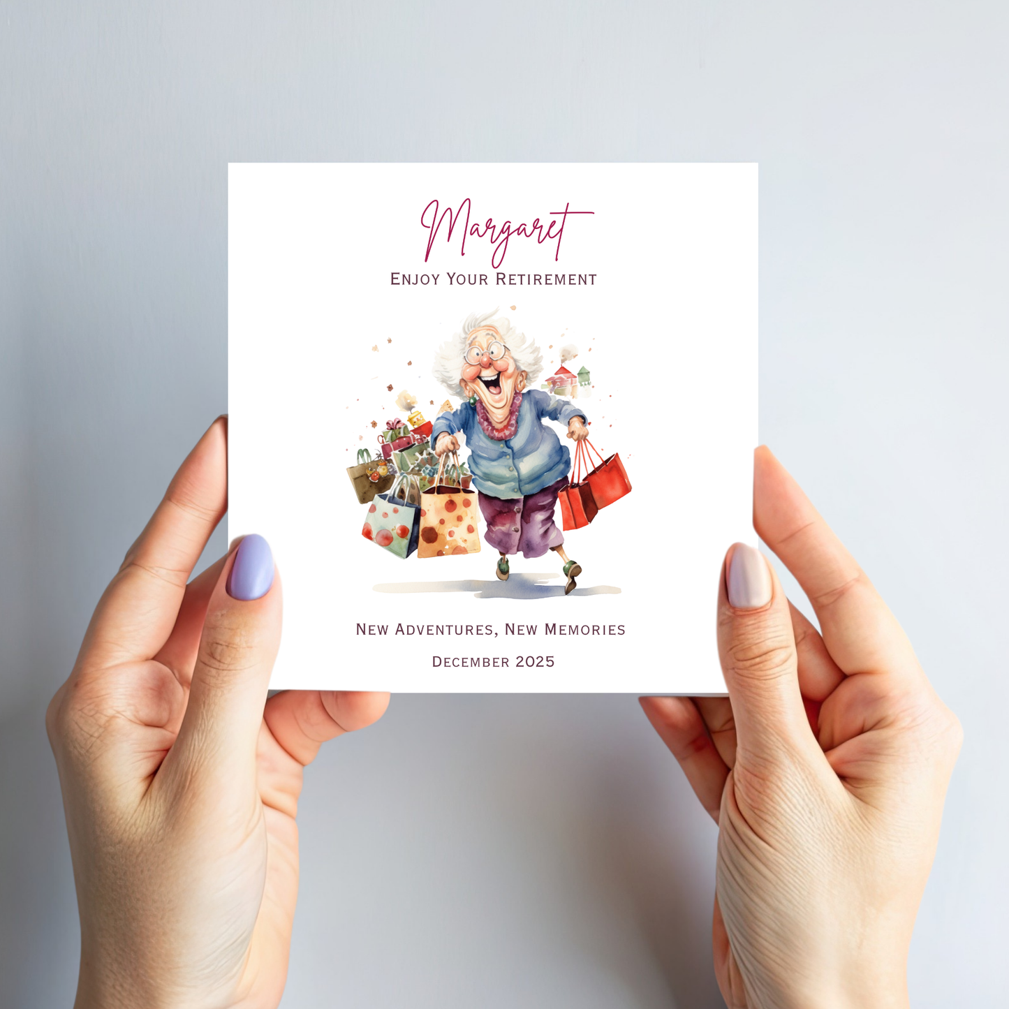 Fun Shopping Themed Retirement Card - C693