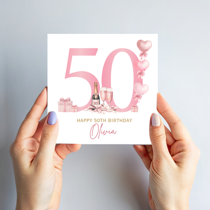 50th Birthday Card - C857