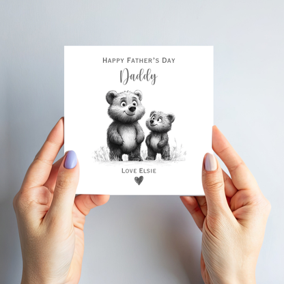 Fathers Day Card - Cute Teddy Design - C788
