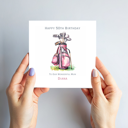 Golf Theme Birthday Card - C617