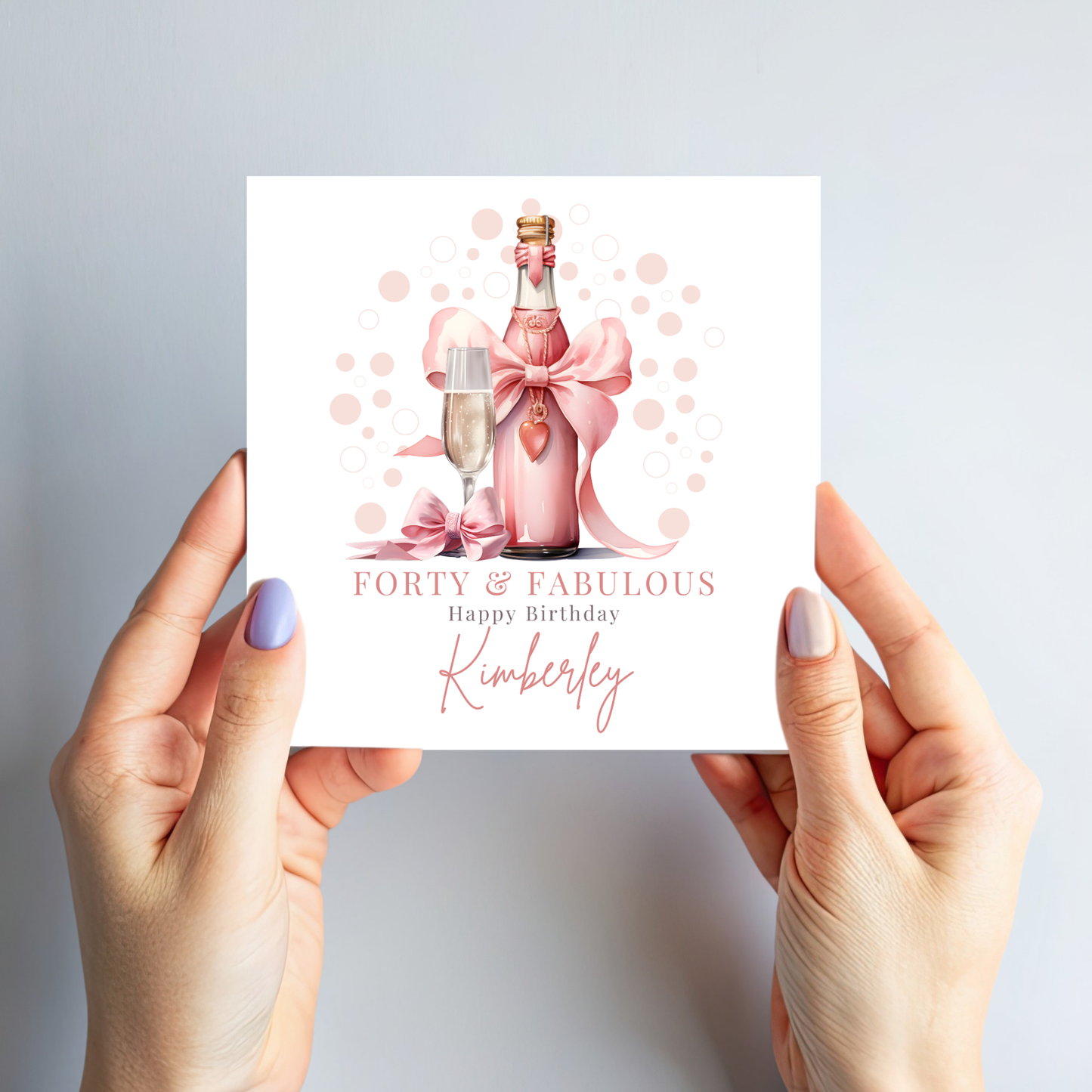 Pink Bottle of Fizz - C105