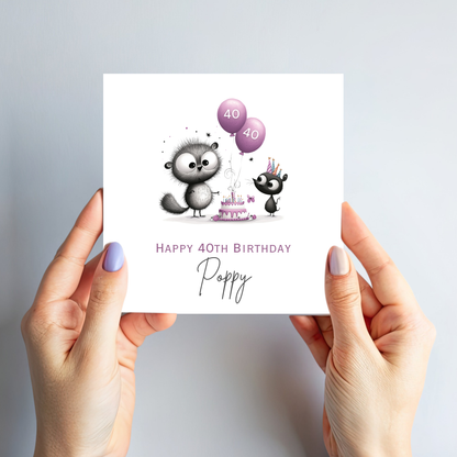 Quirky Animal Birthday Card - C562