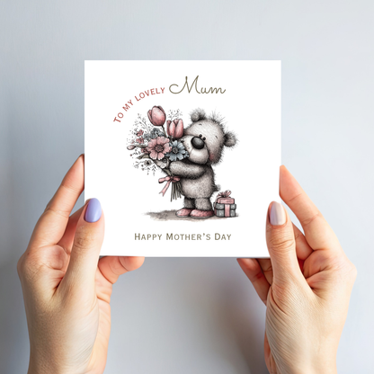 Mother's Day Card - Teddy Bear Design - C745