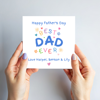 Best Dad Ever - Father's Day Card - C767