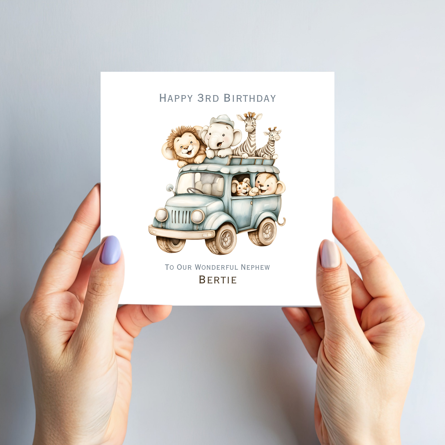Cute Safari Birthday Card - C600