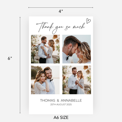 Wedding Thank You Cards (Pack of 10) - T02