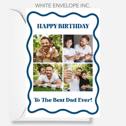 Happy Birthday Dad, Grandad or Any Relation Photo Card - PC13