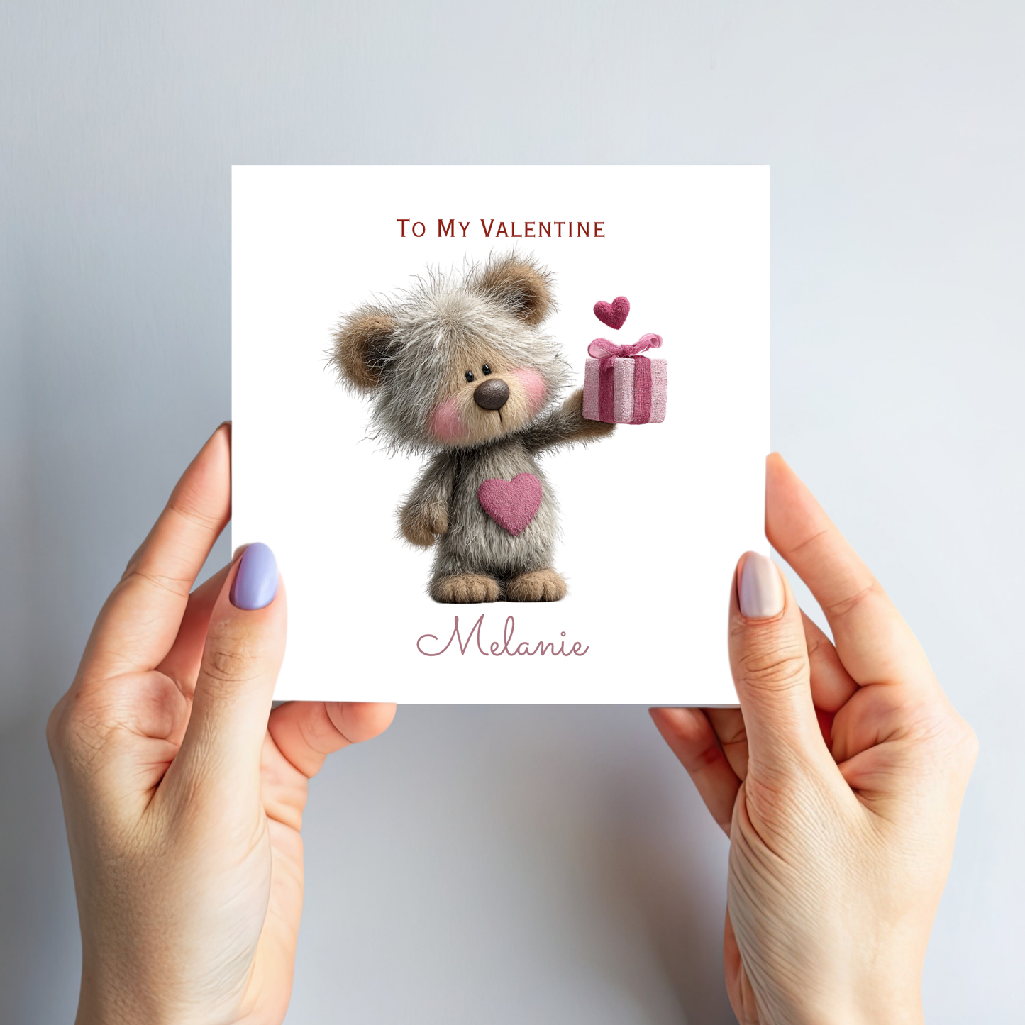 Valentine’s Day Card - Cute Teddy Design - C727