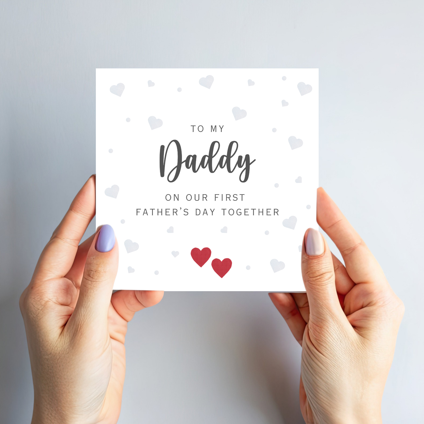 First Fathers Day Card - Modern and Simple Design - C769