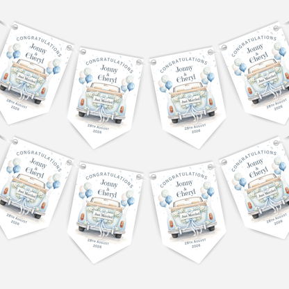 Wedding Car Bunting - B306