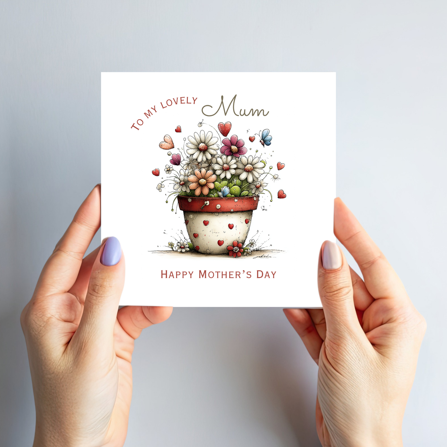 Mother's Day Card - Modern Floral Design - C743
