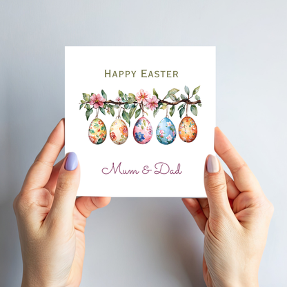 Easter Card With A Lovey Easter Egg Design - C836