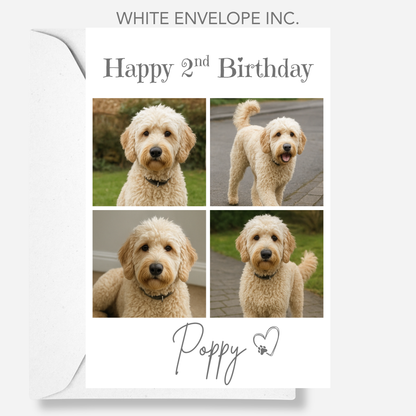Pet Celebration Birthday Photo Card - PC18