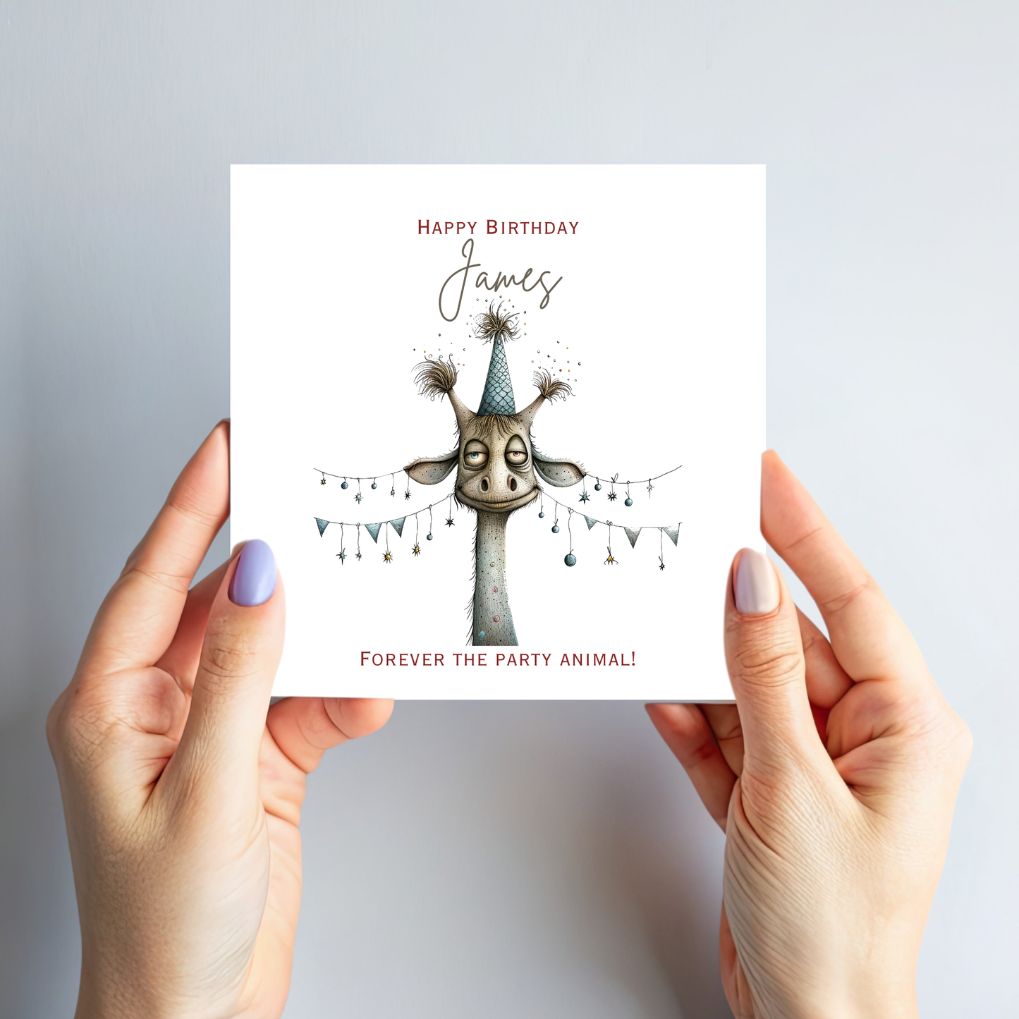 Fun Giraffe Birthday Card - C572