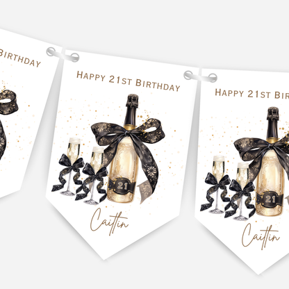 Bottle of Fizz Party Bunting - B262