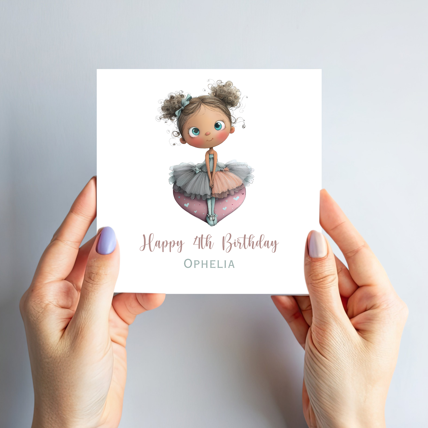 Cute Ballerina Birthday Card - C848