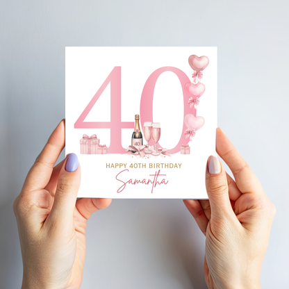 40th Birthday Card - C855