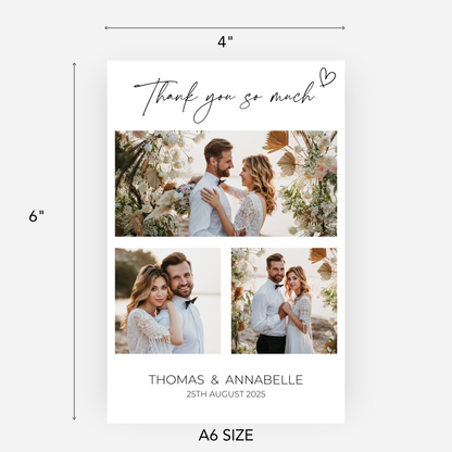 Wedding Thank You Cards (Pack of 10) - T03