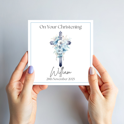 Christening & Baptism Personalised Card - C517