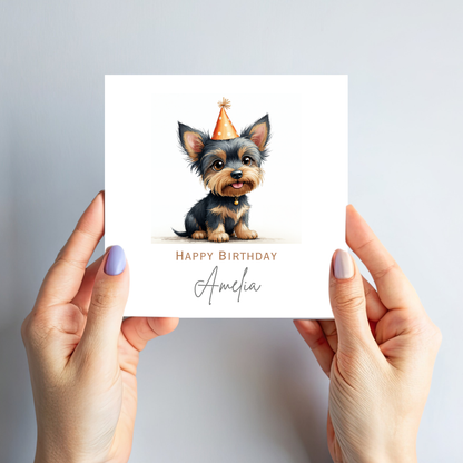 Cute Terrier Birthday Card - C536