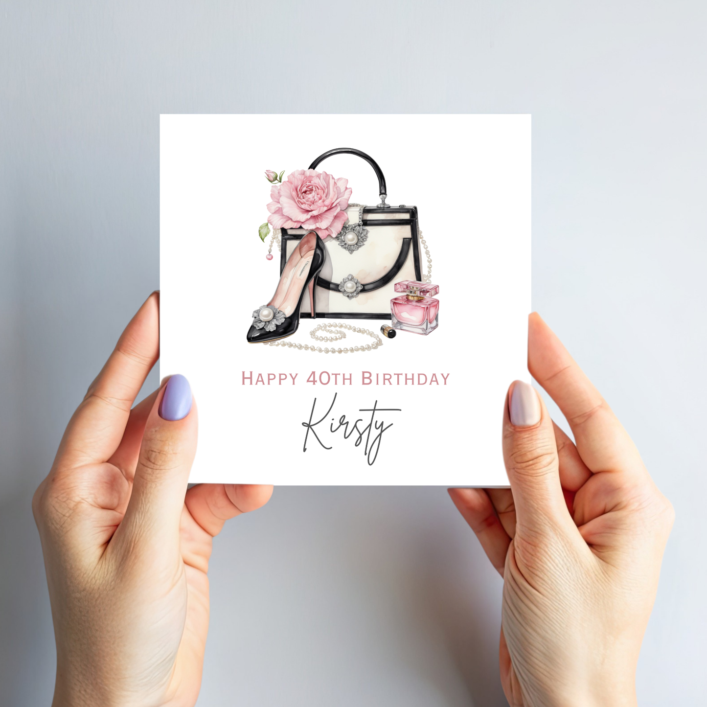 Fashion Handbag Birthday Card - C593