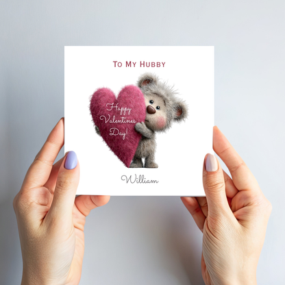 Valentine’s Day Card - Cute Teddy Design - C722