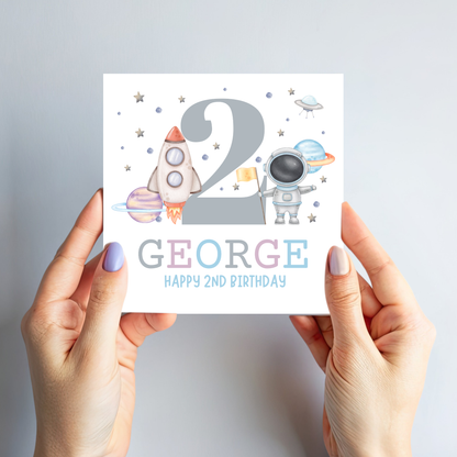 Space Themed Birthday Card - C505