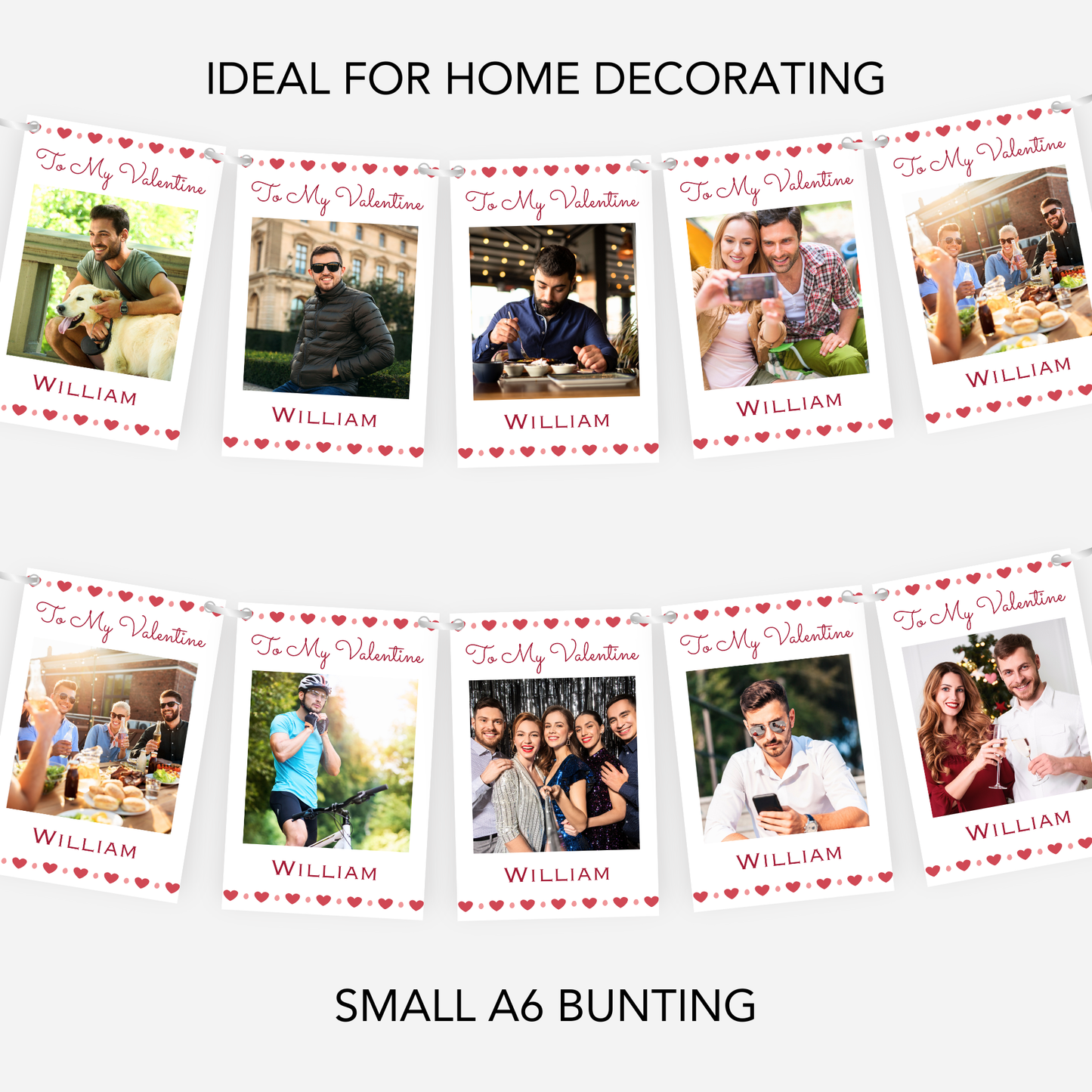 Valentine Photo Bunting - S184V