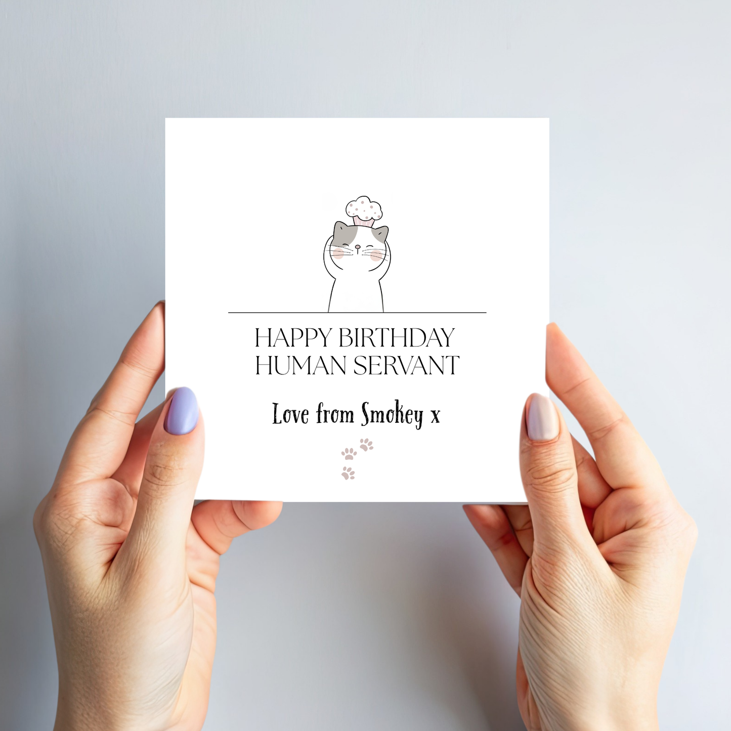 Birthday Card from the Cat - C508