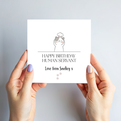 Birthday Card from the Cat - C508