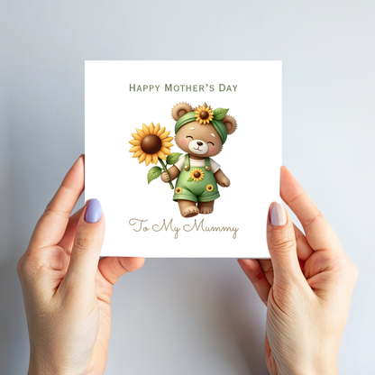 Mother's Day Card - Teddy Bear Design - C755