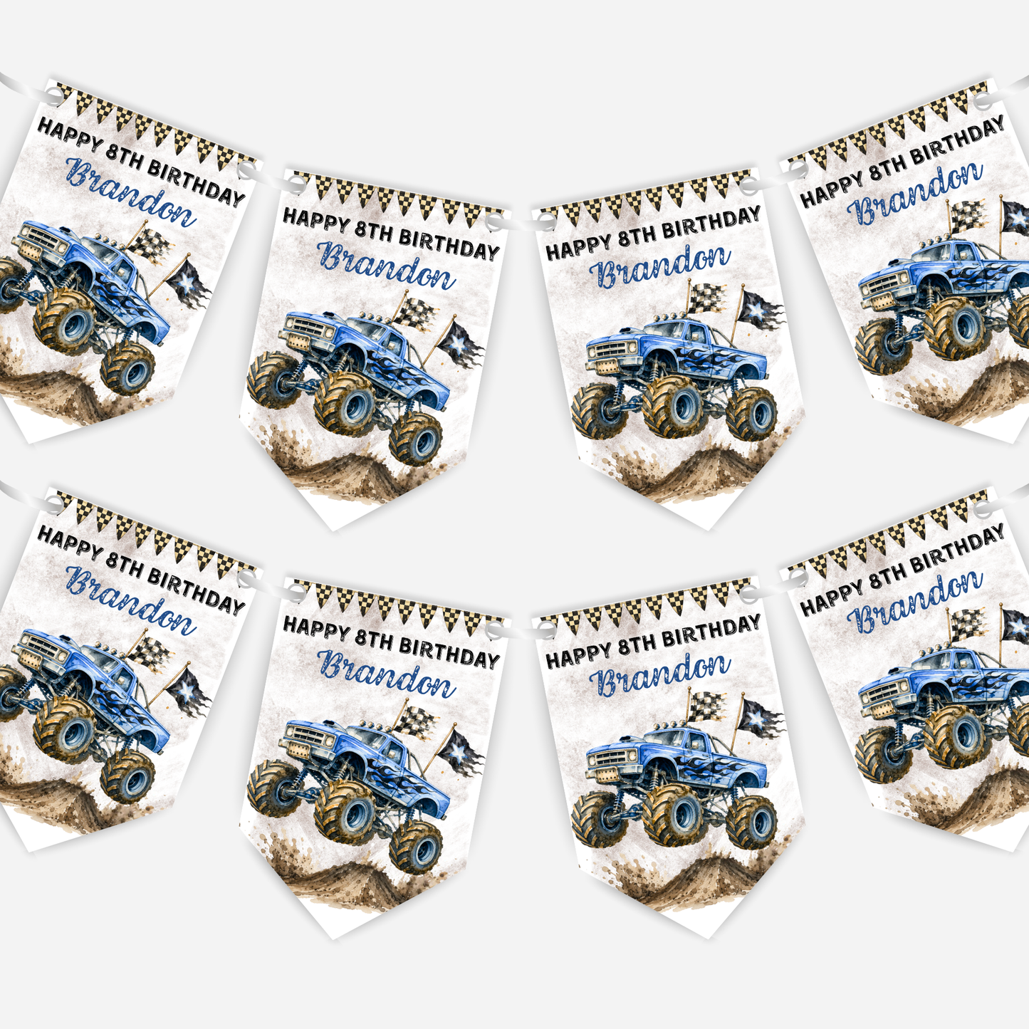 Monster Truck Birthday Bunting - B312