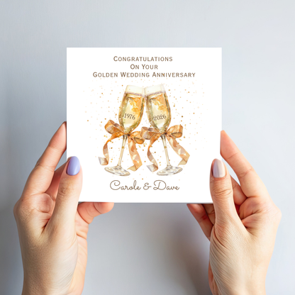 Golden Wedding Anniversary Card - C641