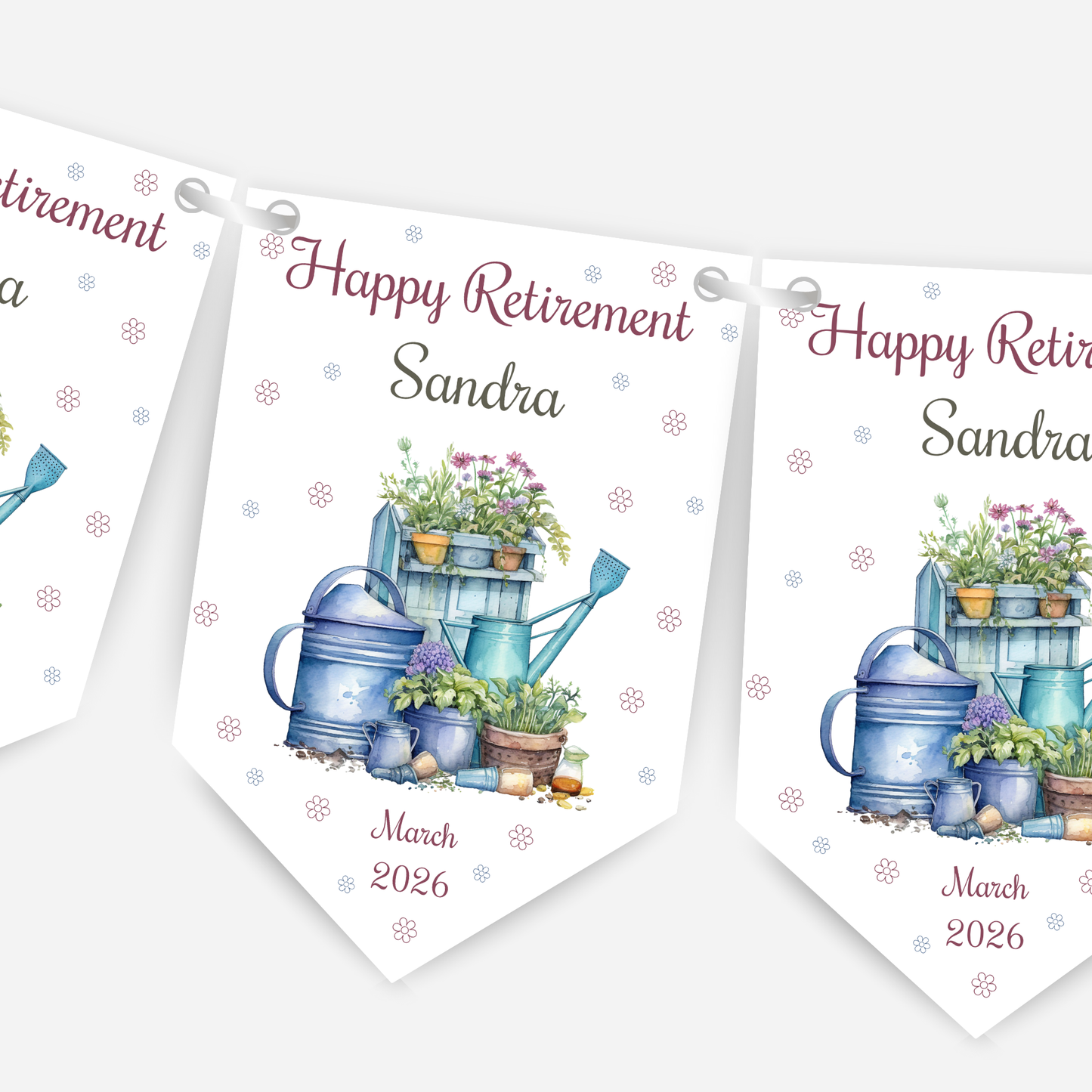 Retirement or any occasion bunting - B258