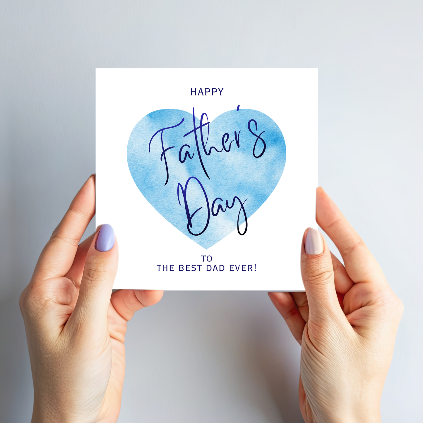 Father's Day Card - Simple Heart Design - C795