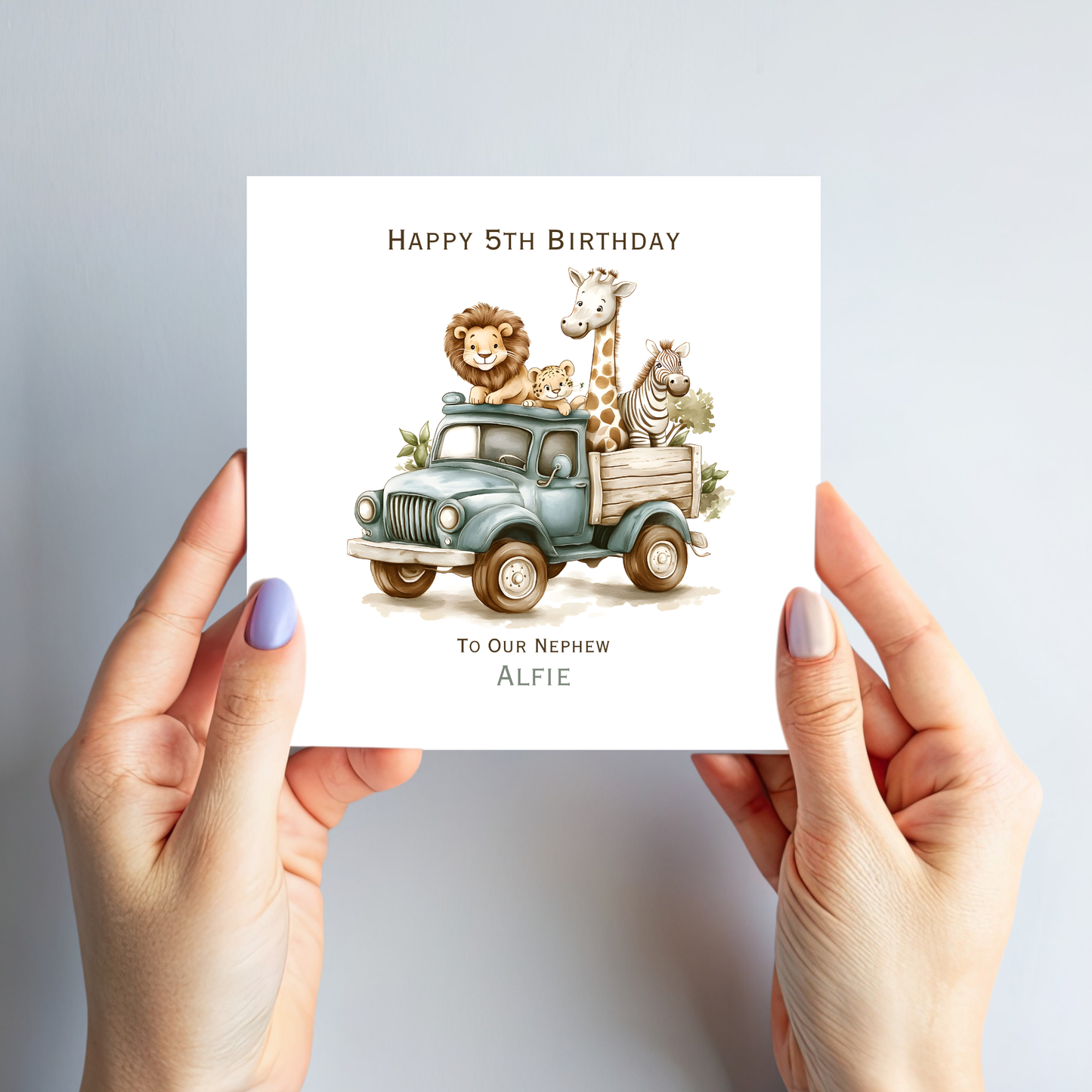 Safari Animal Birthday Card - C594